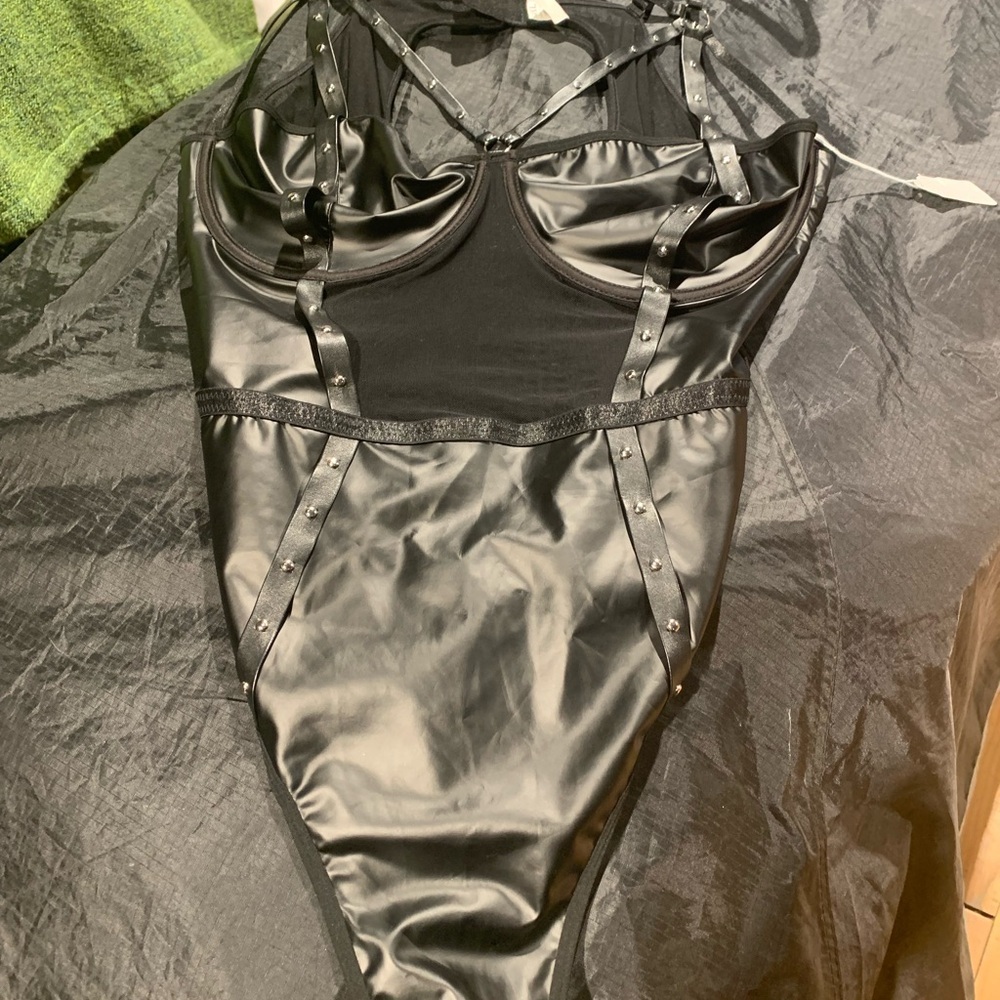 Black Strappy Bodysuit